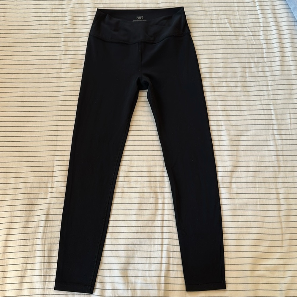 Athleta Girl Transcend Crossover 7/8 Legging, Black, Size L/12